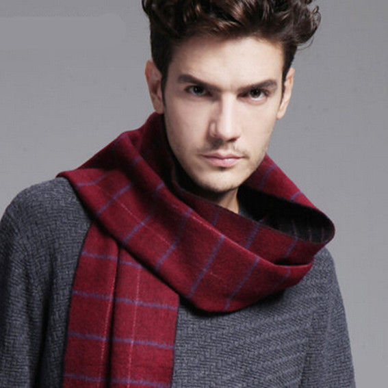 Mens Red Scarves